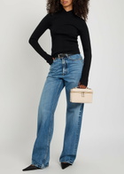 Victoria Beckham Georgia Ribbed Merino Wool Jumper Black