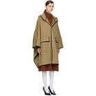 Mackintosh Beige Wool Cape Coat