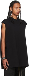 Rick Owens Black Tarp Sleeveless T-Shirt