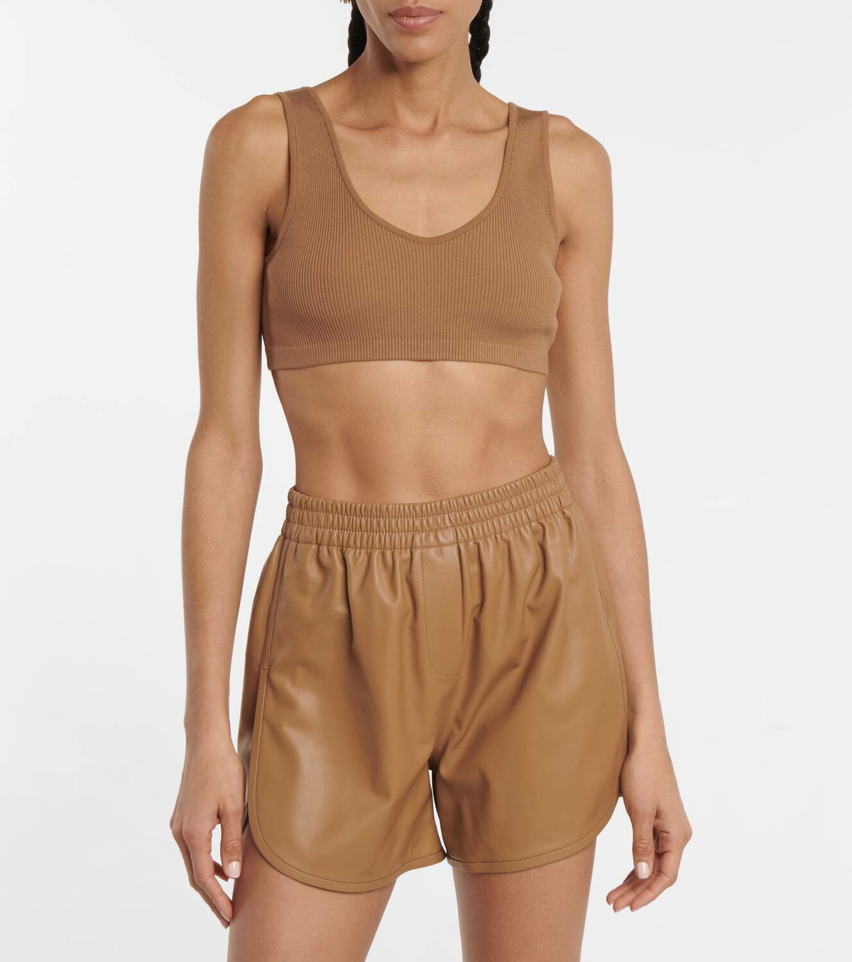 Zeynep Arçay Ribbed-knit crop top