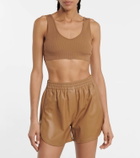Zeynep Arçay Ribbed-knit crop top
