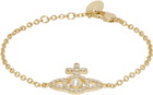 Vivienne Westwood Gold Olympia Pearl Chain Bracelet