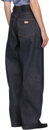WILLY CHAVARRIA Blue Tapered Bad Girl Jeans