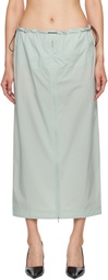 JOHANNA PARV Green Cover Midi Skirt