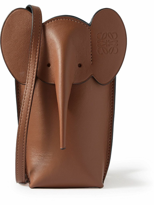 Photo: LOEWE - Elephant Pocket Leather Messenger Bag