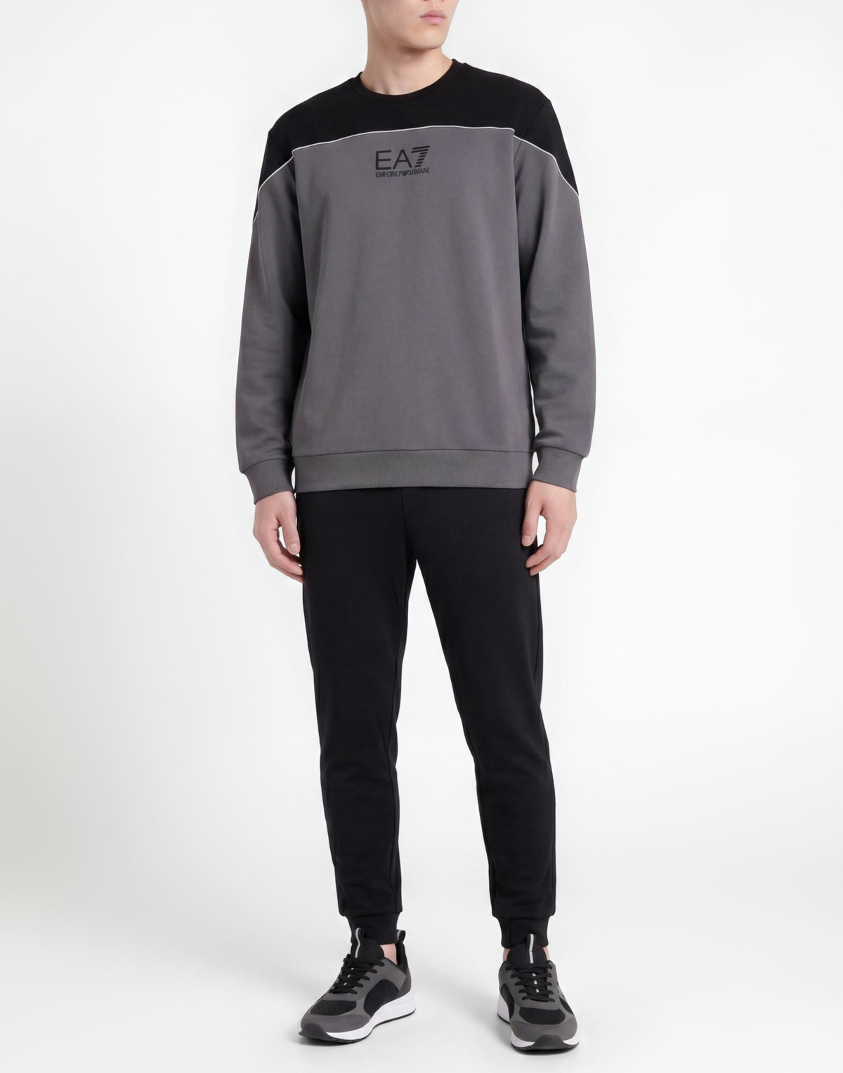 Ea7 Mens Sweatshirt in Grey