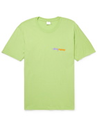 Stussy - Positive Vibrations Printed Cotton-Jersey T-Shirt - Green