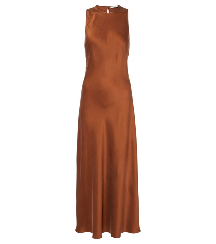 Photo: Asceno Valencia silk twill maxi dress