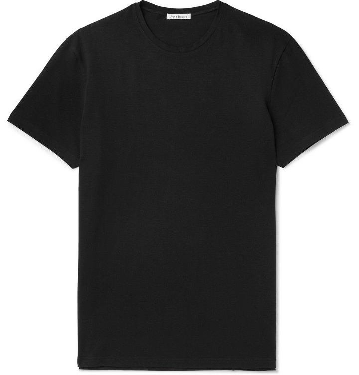 Photo: Acne Studios - Edvin Stretch-Cotton Jersey T-Shirt - Black