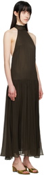 BEC + BRIDGE Brown Inka High Neck Maxi Dress