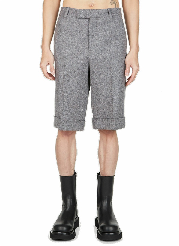 Photo: Gucci - Tailored Bermuda Shorts in Grey