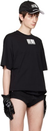 VTMNTS Black Big Rubber Patch T-Shirt