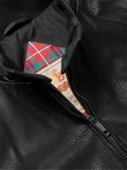 Baracuta - G9 Leather Harrington Jacket - Black