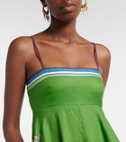 Alémais Nanci printed linen maxi dress