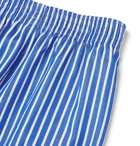 Derek Rose - Royal Striped Cotton Boxer Shorts - Blue