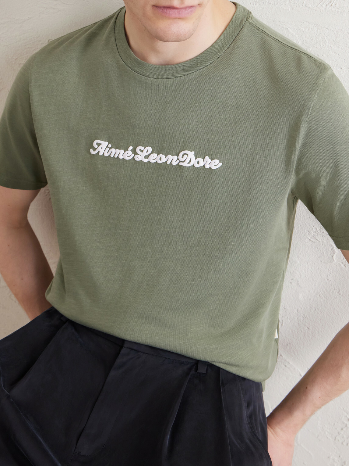 Aimé Leon Dore - Logo-Print Cotton-Jersey T-Shirt - Green