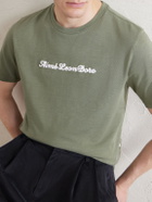Aimé Leon Dore - Logo-Print Cotton-Jersey T-Shirt - Green