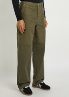 Wales Bonner Brixton Panelled Tapered-leg Trousers Olive