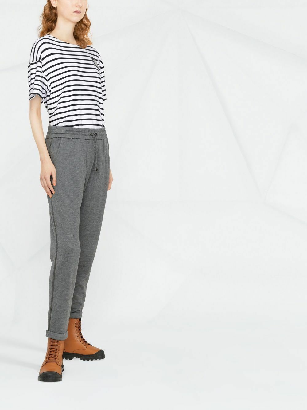 パンツ BRUNELLO CUCINELLI COTTON AND SILK BLEND TROUSERS BRUNELLO CUCINELLI - Cotton And Silk Blend Trousers Brunello