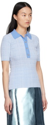 Victoria Beckham Blue Wool Polo