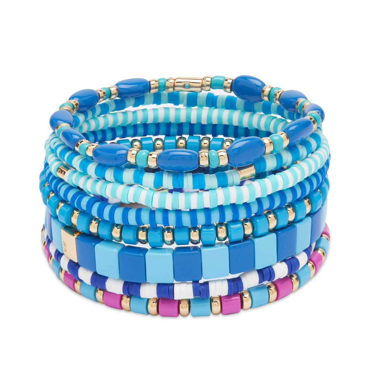 Roxanne Assoulin Women's Colour Therapy Bracelets Set in Blue 