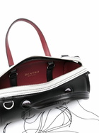DENTRO Black Anona Leather Barrel Bag