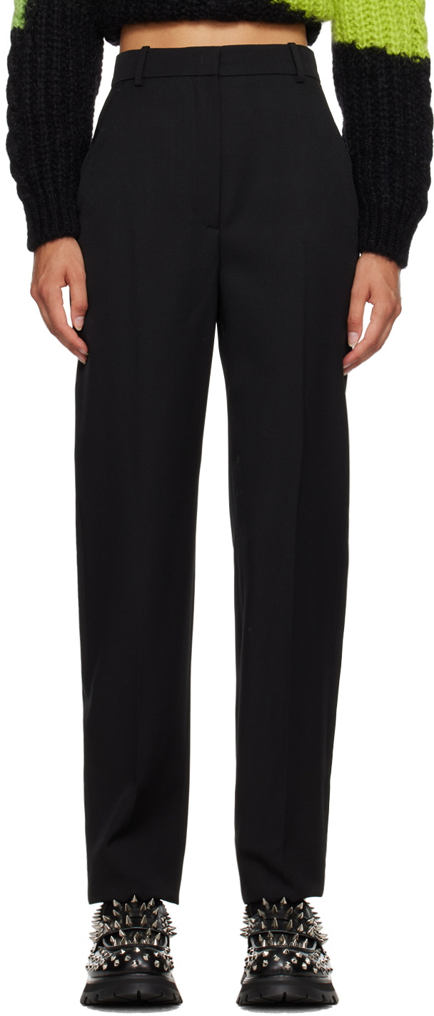 Alexander McQueen Black Barathea Trousers Alexander McQueen