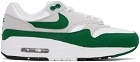 Nike Gray & Green Air Max 1 Sneakers