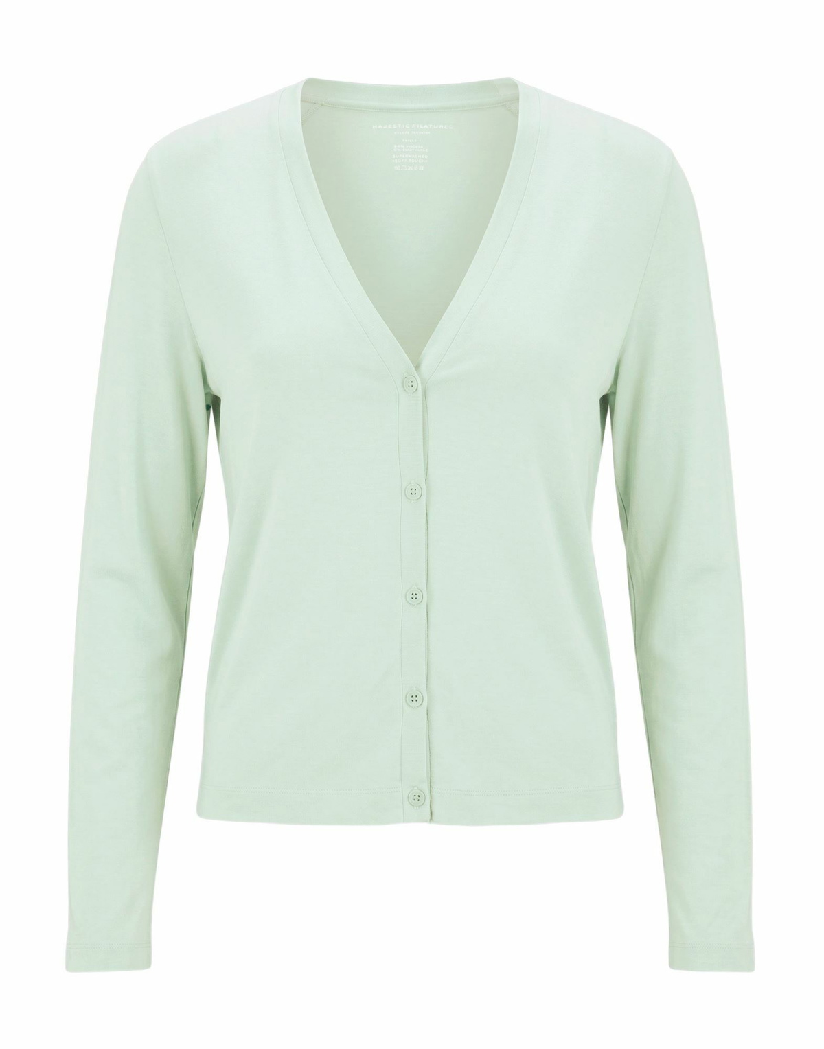 Majestic Filatures Womens Cardigan Light in Green