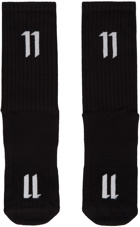 11 by Boris Bidjan Saberi Three-Pack Black Small Logo '11' Socks
