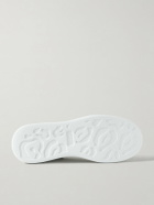 McQueen - Exaggerated-Sole Rubber-Trimmed Leather Sneakers - White