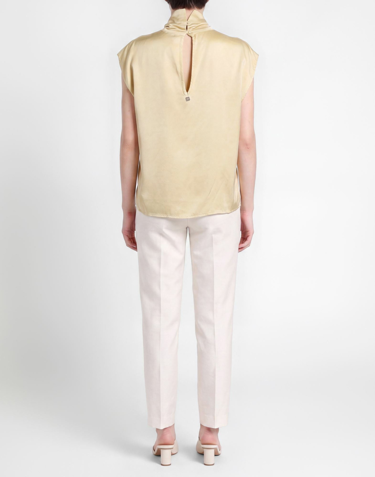 Manila Grace Womens Top Pastel in Yellow