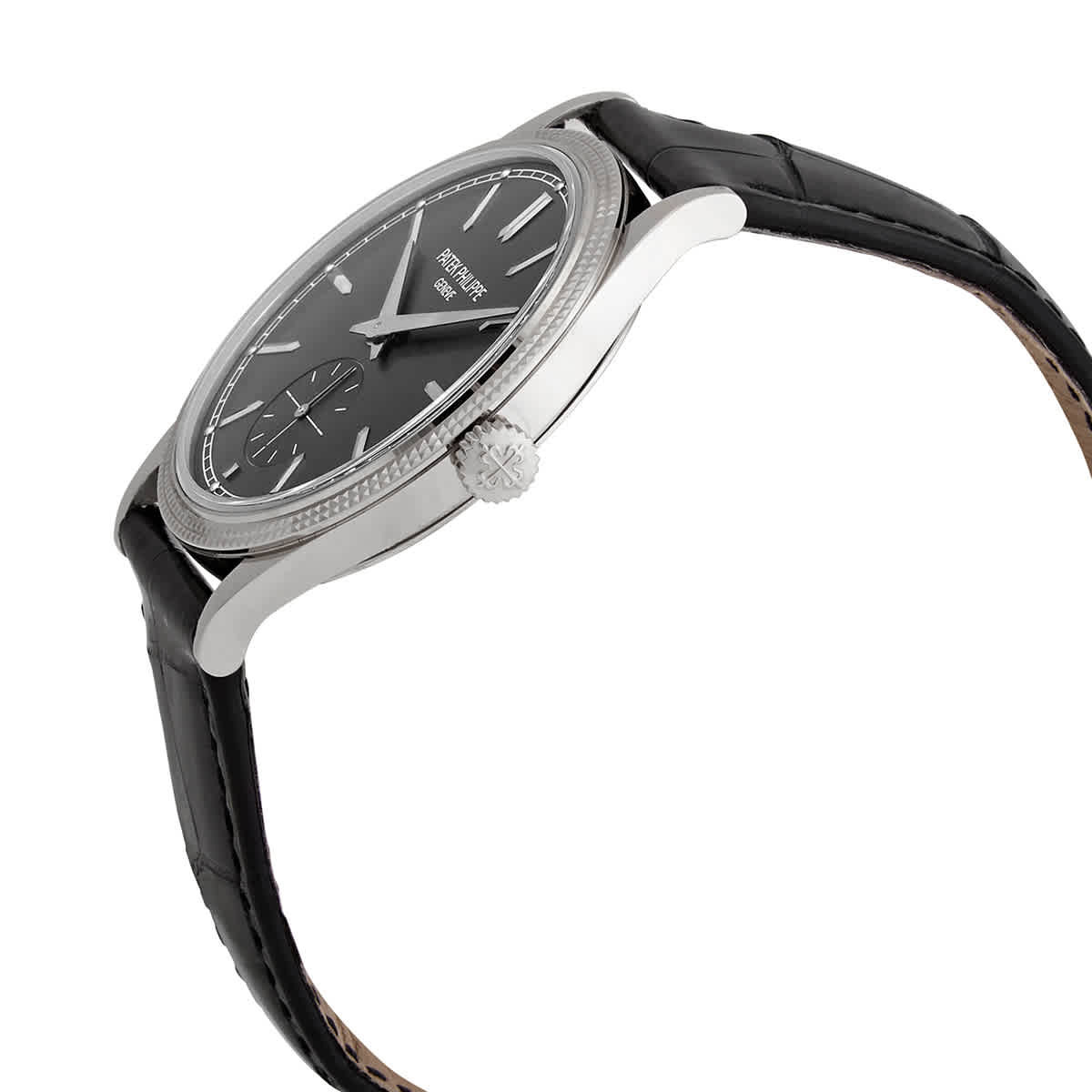 Patek Philippe Calatrava Hand Wind Grey Dial Mens Watch 6119G-001