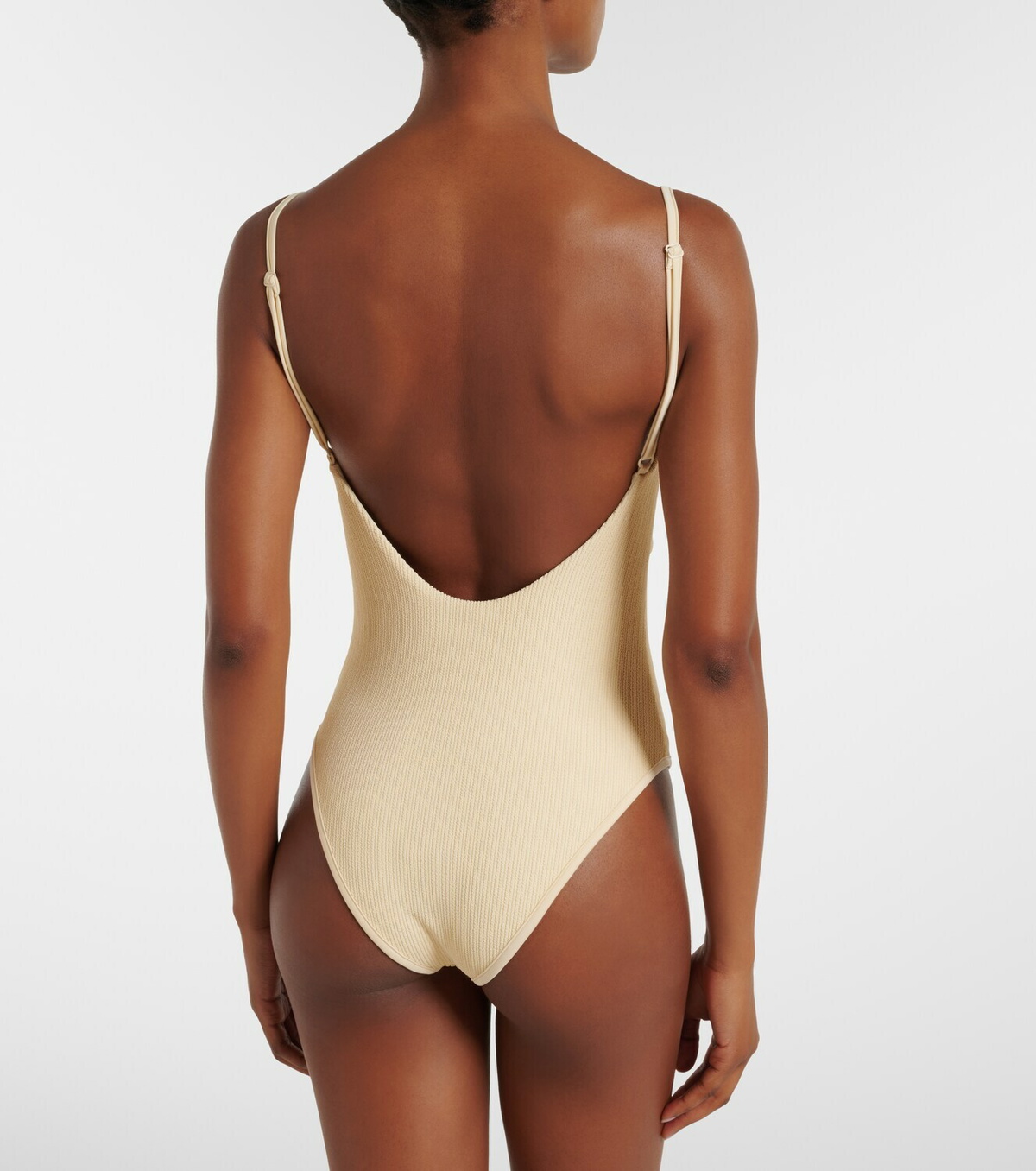 Johanna Ortiz Cutout gathered swimsuit
