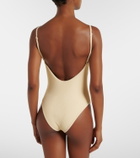 Johanna Ortiz Cutout gathered swimsuit