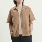 A.P.C. Men's Chemise Beckett Logo Shirt in Beige