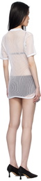 Bless White & Blue Nº77 T-Shorts Minidress