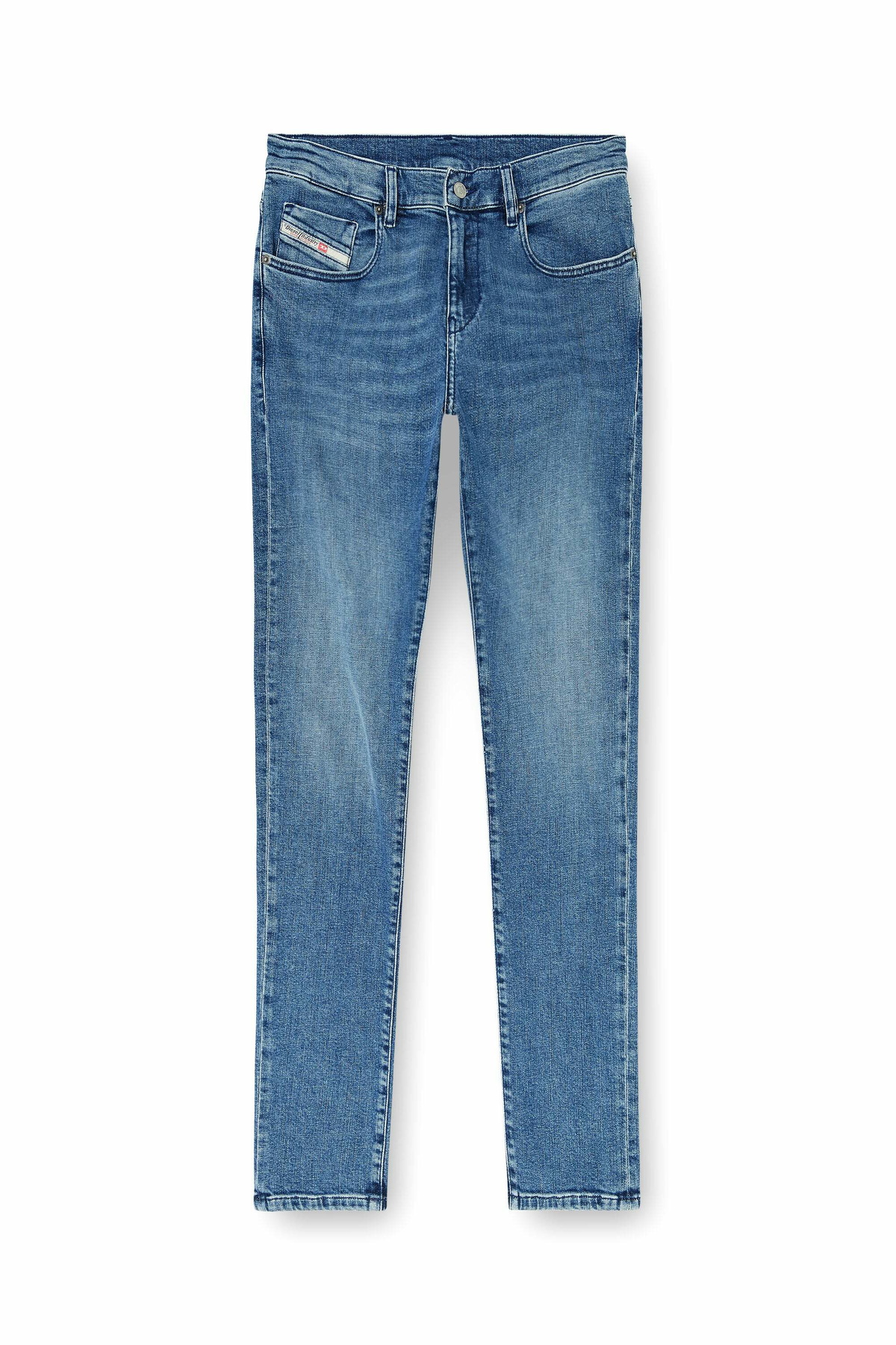 Diesel Slim Jeans Regular Waist 2019 D-Strukt - Jeans Mens in Blue