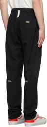 Advisory Board Crystals Black Cotton Utility Trousers