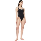 Burberry Black Check Trim Swimsuit