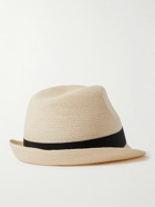 SAINT LAURENT - Grosgrain-Trimmed Hemp Fedora - Neutrals