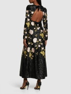 GIAMBATTISTA VALLI Sequined Open Back Long Dress