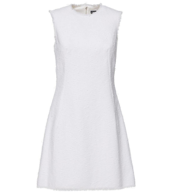 Photo: Dolce&Gabbana Capri cotton-blend raschel tweed minidress