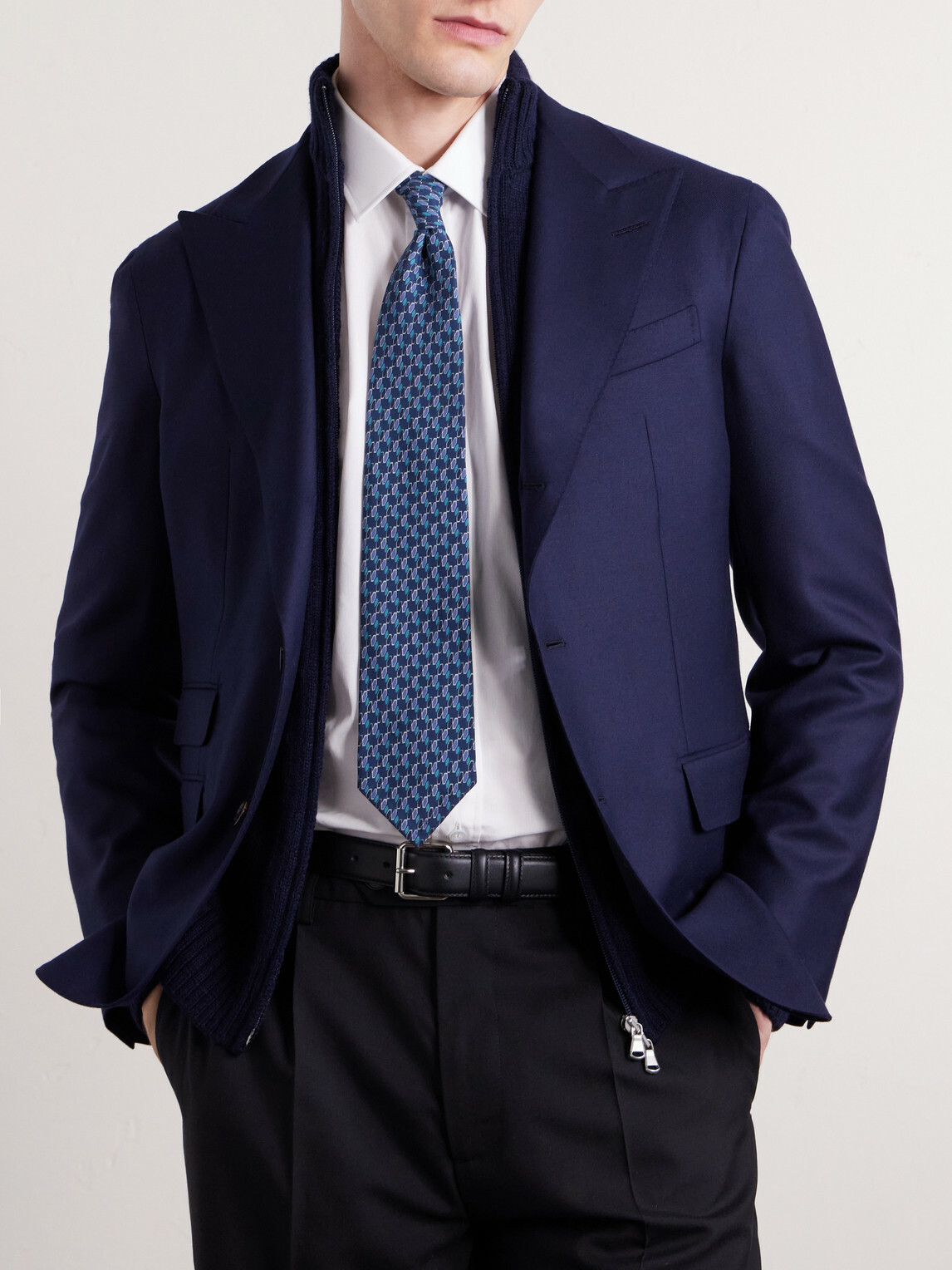 Thom Sweeney - 8cm Printed Silk Tie