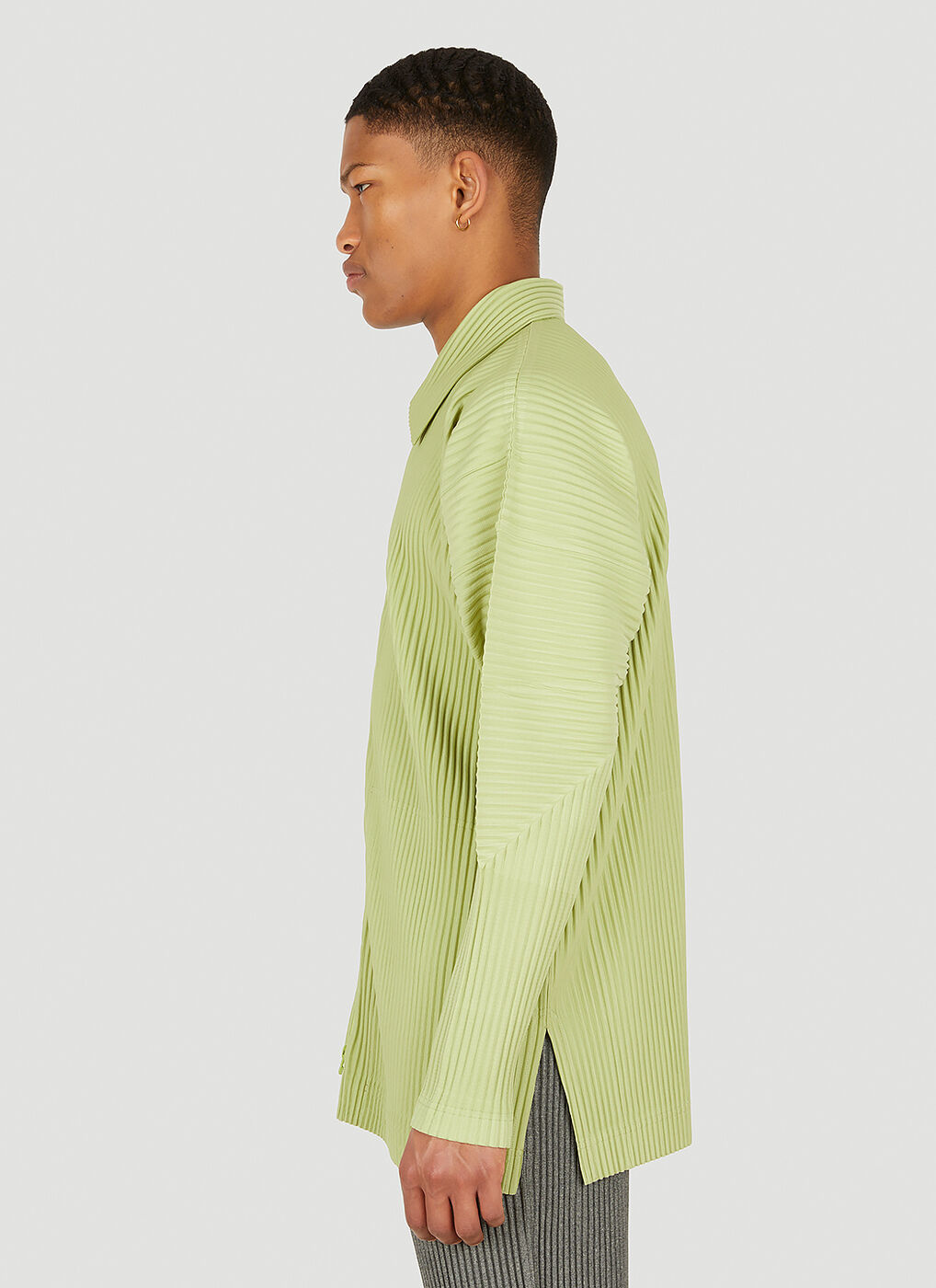 MC January Jacket in Green Homme Plisse Issey Miyake