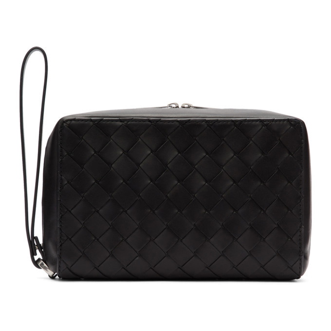 Photo: Bottega Veneta Black Zippered Pouch