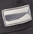 Mollusk - Whale Appliquéd Cotton-Corduroy Baseball Cap - Gray