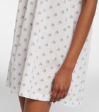 Dôen Verity floral embroidered cotton minidress