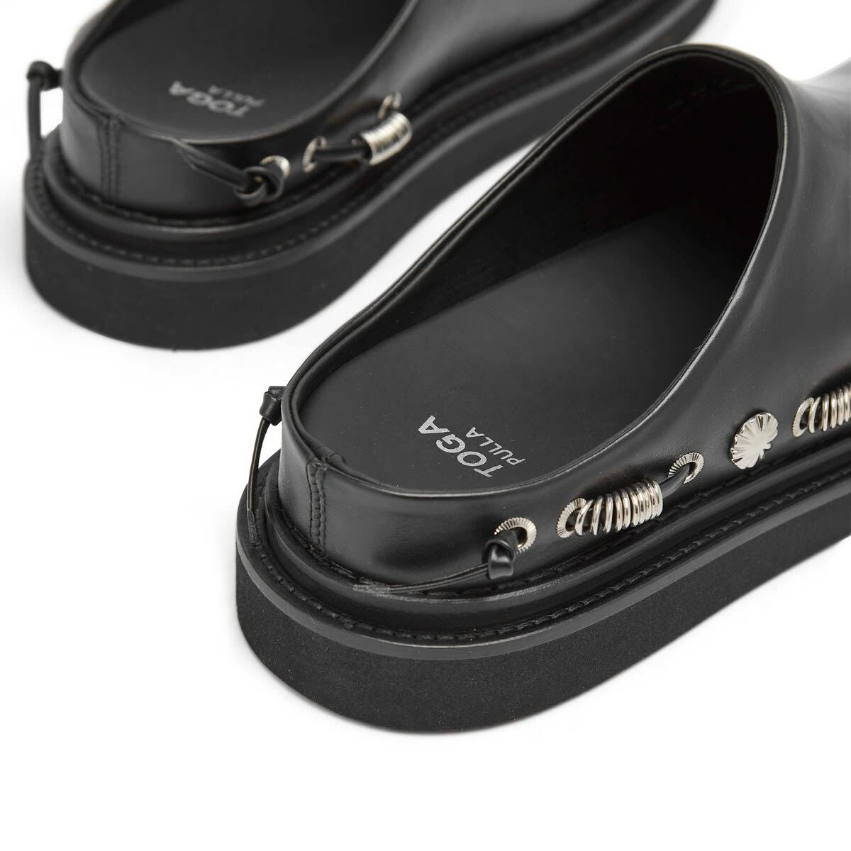 Toga Pulla Women's TOGA Studded Mule in Leather in Black