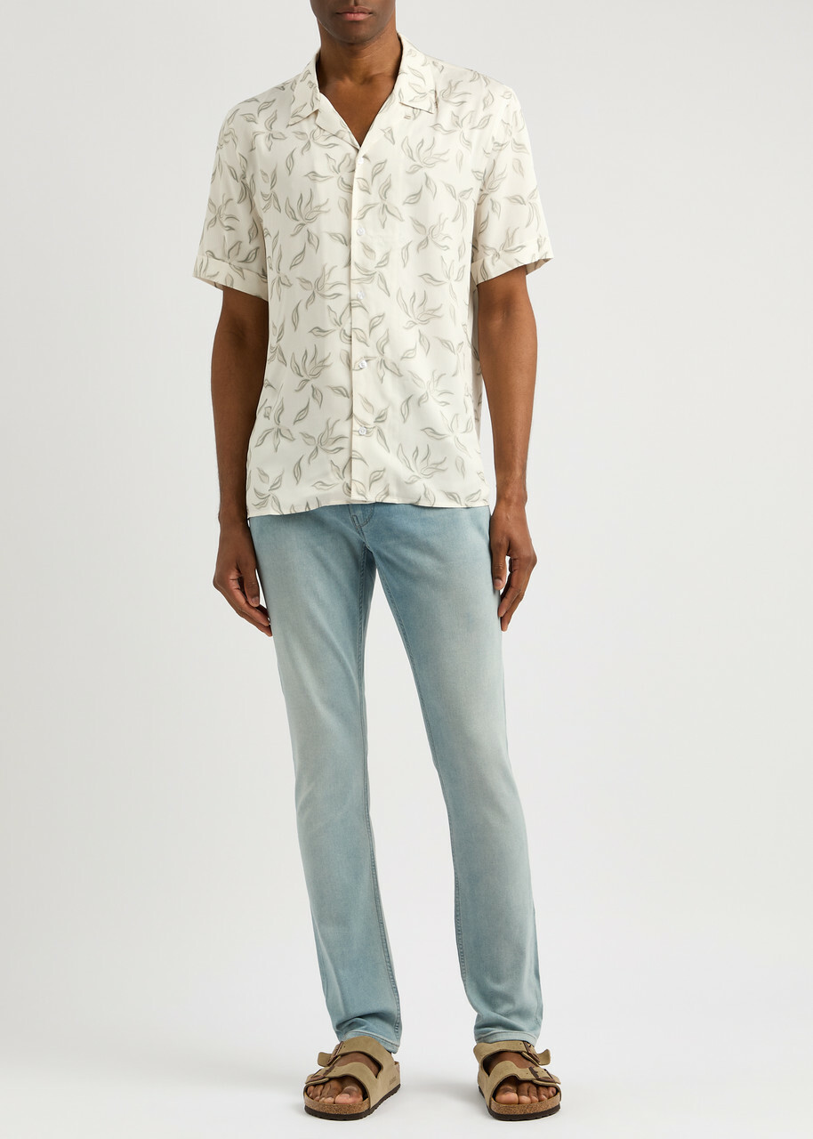 Paige Landon Printed Shirt Cream